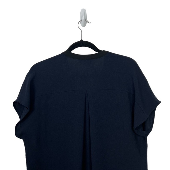 Astr The Label Blue Black V Neck Shift Dress Small - Picture 5 of 9